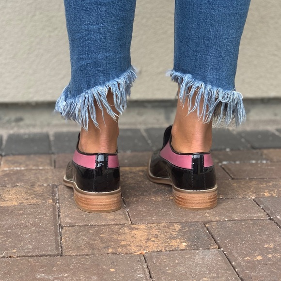 NIB Colorblock Patent Leather Boyfriend Oxford - Picture 6 of 8